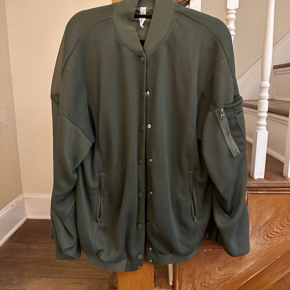 Alo Green Oversized Bomber jacket